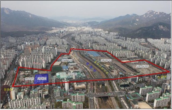 ‘창동 창업 및 문화산업단지’가 들어서는 창동역 환승 주차장 부지(자료=서울시)