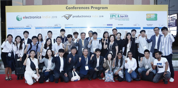 인천TP는 중소벤처기업부 산하 창업진흥원과 지난달 25~27일 인도 델리에서 열린 ‘인도 전자부품박람회’에서 한국관을 공동운영했다(사진=인천테크노파크)