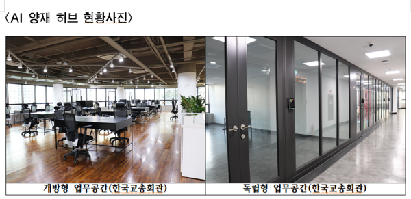 서울시 양재 AI허브의 독립사무공간 모습/사진=서울시 제공