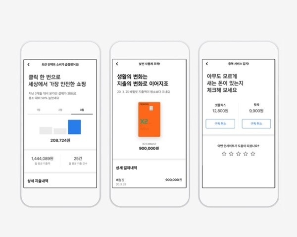 ‘현대카드 소비케어 by 퍼스네틱스(Personetics)’ 서비스 (사진=현대카드)