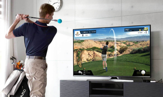 파이네트웍스는 센서를 통해 스윙연습을 돕는 '파이골프'를 개발했다. / 사진=파이네트웍스