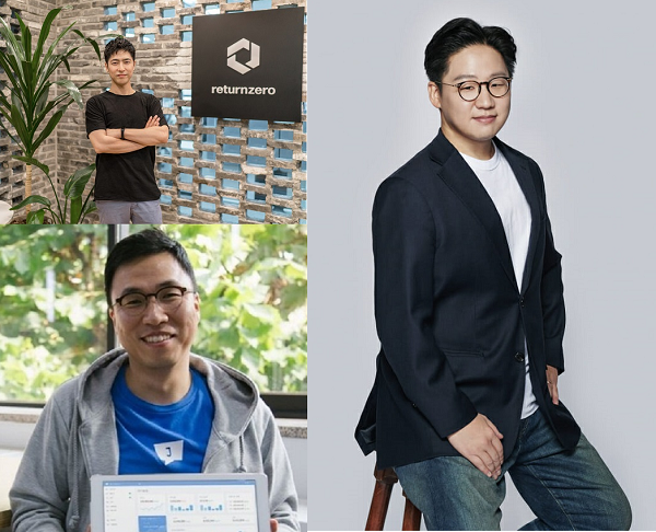 ‘비토(VITO)’를 개발한 이참솔 리턴제로 대표(왼쪽 위), AI 세무회계 플랫폼 ‘삼쩜삼’ 만든 김범섭 자비스앤빌런즈 대표(왼쪽 아래), 암 진단 AI 솔루션을 만든 서범석 루닛 인사이트 대표(오른쪽).