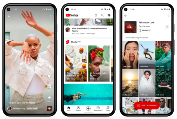 최근 MZ세대 사이에선  짧고 간결한 형태의 영상인 ‘숏폼’ 콘텐츠가 열풍이다. 사진은 유튜브 숏폼 콘텐츠 쇼츠/사진=유튜브 제공