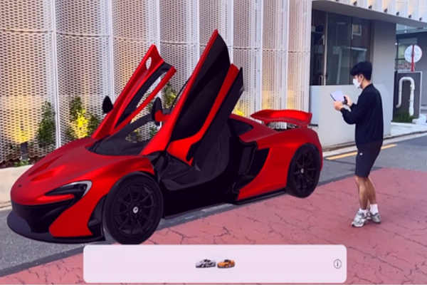 이매지니어스는 다양한 생산주체로부터 만들어지는 AR 콘텐츠들로 슈퍼카를 실물 크기로 소환해 구경하거나, 루브르 박물관을 눈앞에서 체험하고 등 상상으로만 할 수 있었던 다양한 경험을 가능하게 한다. 사진=이매지니어스 제공