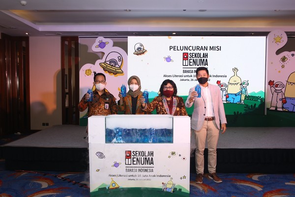 에누마는 지난 1월 26일(현지시간) 인도네시아 자카르타에서 교육 앱 '에누마스쿨' 론칭 행사를 열었다./사진 에누마