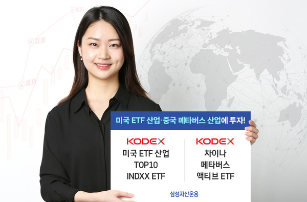 삼성자산운용이 미국과 중국에 투자하는 상장지수펀드(ETF)를 선보였다. 각각 미국 ETF 산업과 중국 메타버스 관련 기업에 투자한다. 사진=삼성자산운용 제공