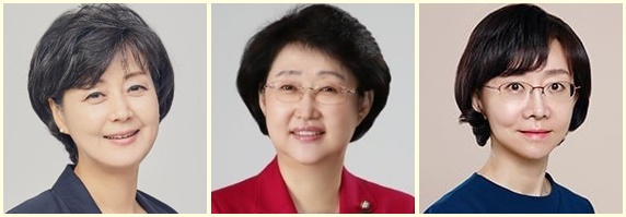 사진 왼쪽부터 박순애 사회부총리 겸 교육부 장관 후보자, 김승희 보건복지부 장관 후보자, 오유경 식품의약품안전처장 후보자. / 사진=대통령실 제공