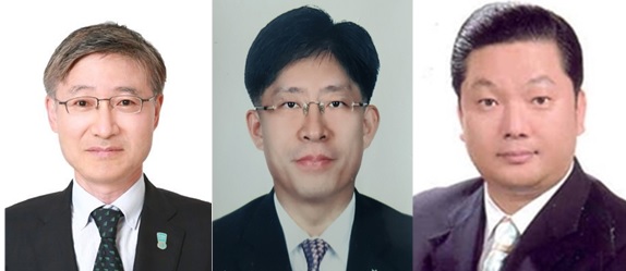 왼쪽부터 이승열 하나은행장 후보, 강성묵 하나증권 대표이사 후보, 이호성 하나카드 대표이사 후보