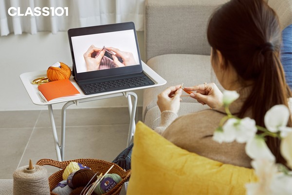 /사진= 클래스101 클래스를 수강하는 모습