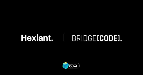 브릿지코드와 헥슬란트의 MOU 체결 이미지. /사진제공=헥슬란트