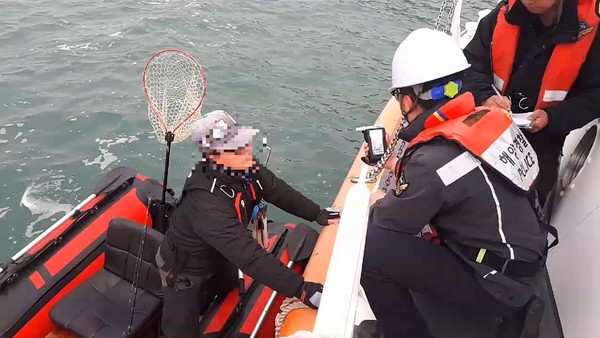 수상레저 집중 단속 사진 = 태안해양경찰