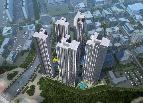 더샵 오창 프레스티지 단지조감도