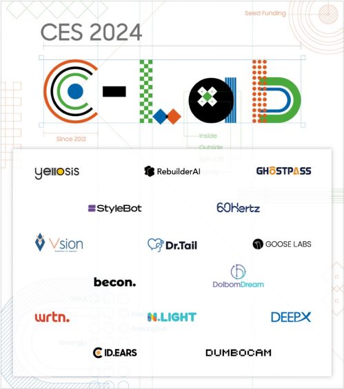 'CES 2024' C랩 전시관 포스터/사진=삼성전자 제공