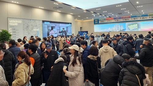 영통역자이 프라시엘 견본주택 내부 모습/사진