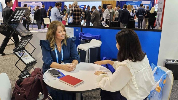 지난달 27일부터 사흘간 미국 캘리포니아주 애너하임 컨벤션센터에서 개최된 ‘HAI 헬리엑스포 2024' 내 한국관 현장의 모습. 사진=대한무역투자진흥공사 제공