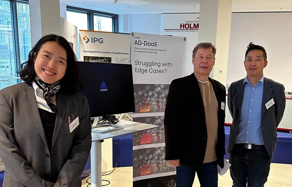 /사진= 에이모가 지난 19일, 20일 양일간 독일에서 열린 국제 컨퍼런스 ‘오토메이티드 드라이빙 2024(Automated Driving 2024)’에 참여했다. 전시 부스를 운영해 자사 기술을 소개하고 자동차 및 상용차 제조업체 등 주요 기업과 교류하며 자율주행 데이터 기업으로서 경쟁력을 입증했다.