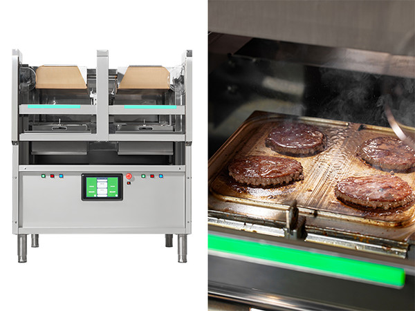 /사진=햄버거 패티를 굽는 에니아이의 조리로봇 '앞파 그릴'