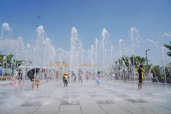 고천암 바닥분수 / 사진 = 해남군