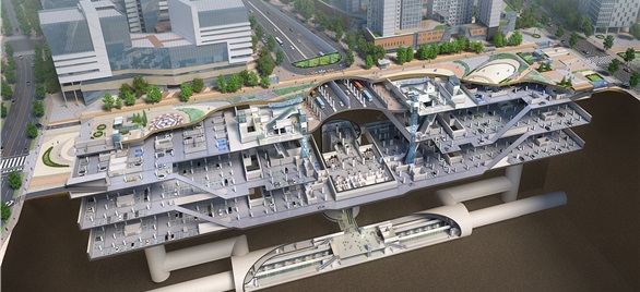 운정역 GTX 단면도. 사진=한국토지주택공사 제공