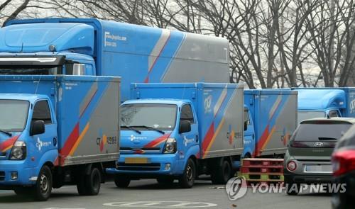 CJ대한통운 택배 차량/사진=연합뉴스