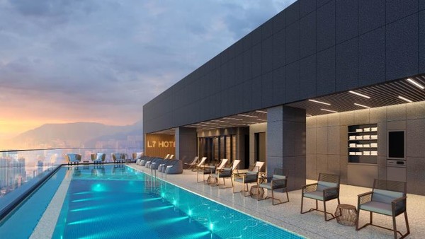 L7해운대 루프탑 풀/사진=롯데호텔앤리조트