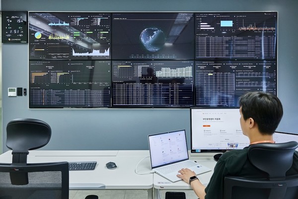 /사진=로그프레소 보안관제 센터 모습