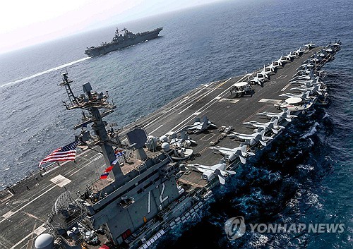 이란의 이스라엘 보복 가능성에 중동으로 향한 에이브러햄 링컨 항모강습단/사진=AFP 연합뉴스