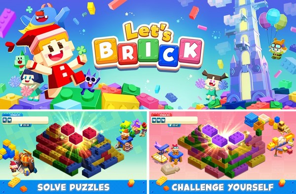 더블유게임즈, ‘레츠 브릭’ 게임 이미지 /사진=더블유게임즈