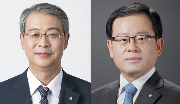 우리금융지주 임종룡 회장(왼쪽)과 우리은행 조병규 행장/사진=연합뉴스 