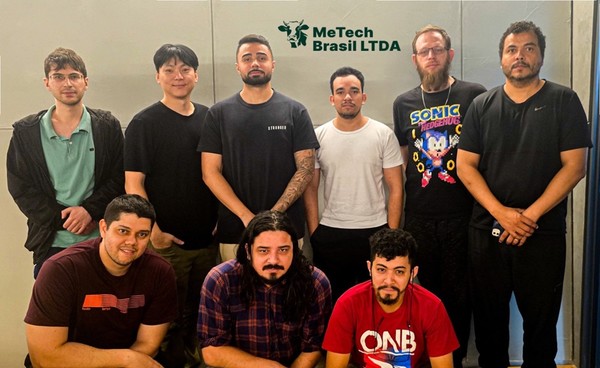 브라질 현지 법인 임직원들(사진 뒷줄 왼쪽 두번째 브라질 법인장 도미닉 리)/사진=메텍
