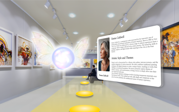 DSC솔루션으로 구축한 AR 도슨트 /사진=딥파인 제공