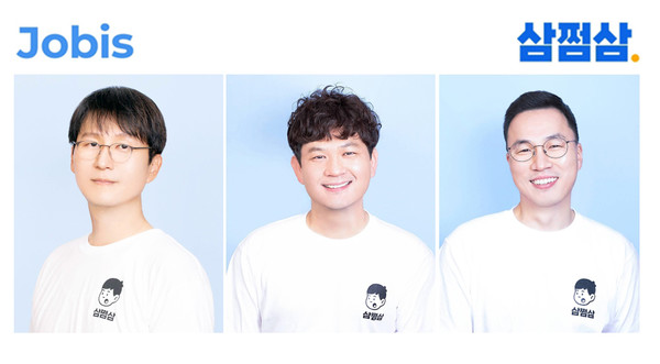  왼쪽부터 신임 백주석 대표, 정용수 대표, 김범섭 CGO/사진=자비스앤빌런즈