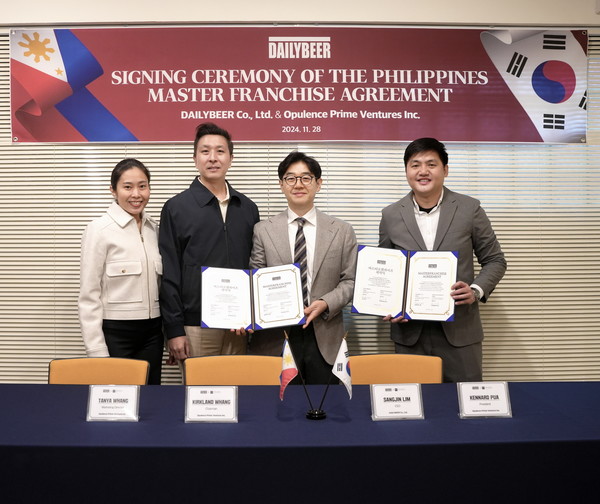 데일리비어와 Opulence Prime Ventures Inc.가 마스터프랜차이즈를 체결했다. /사진=데일리비어