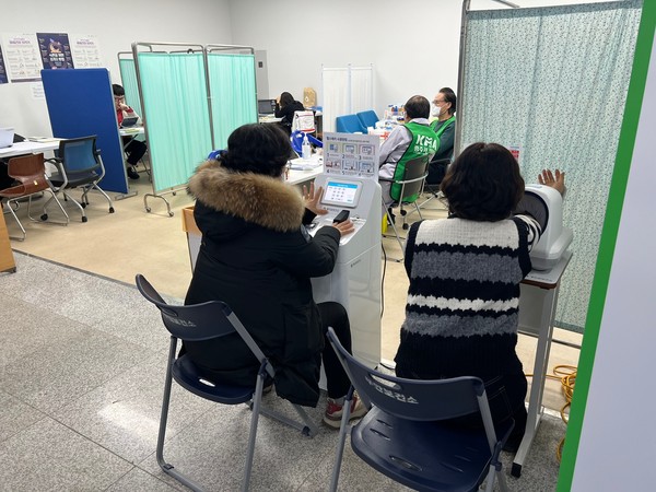 공항에서 운영 중인 의료지원센터 (사진제공 = 무안군)