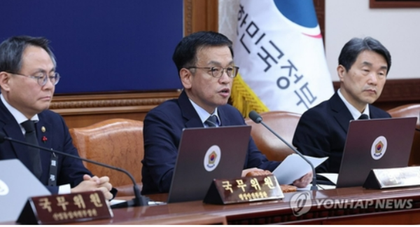 최상목 대통령 권한대행 부총리 겸 기획재정부 장관이 31일 정부서울청사에서 열린 국무회의에서 발언하고 있다./사진=연합뉴스