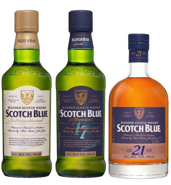 스카치블루 3종./사진=롯데칠성음료