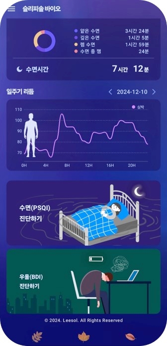 30만 다운로드 돌파한 리솔 ‘슬리피솔 바이오앱/사진=리솔