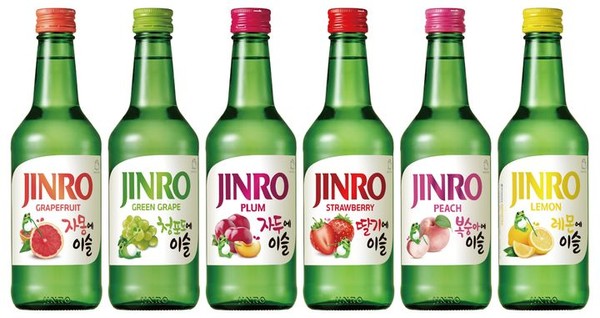 하이트진로 과일리큐르 6종./사진=하이트진로 제공