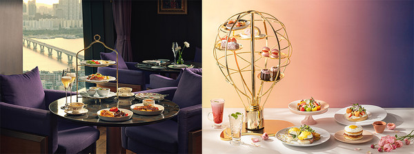 서울드래곤시티 브런치 메뉴. 왼쪽부터 ‘뷰런치 세트(View Lunch Set)’, ‘폴 인 브런치(Fall In Brunch)/사진=서울드래곤시티