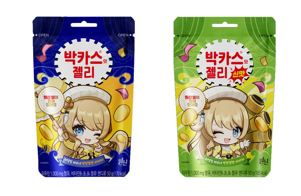 박카스맛 젤리 글로벌 게임 ‘원신’과 이색 콜라보 진행 패키지/사진=동아제약