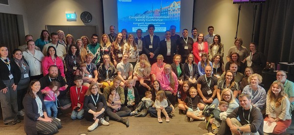 지난 11일 덴마크 코펜하겐에서 열린 유럽소아내분비학회(ESPE) 및 유럽내분비학회(ESE) 공동 학술대회에서 에페거글루카곤에 대한 임상 2상 중간 분석 결과를 영국 연구자인 안토니아 다스타마니(Antonia Dastamani) 박사가 발표하고 있다/사진=한미약품