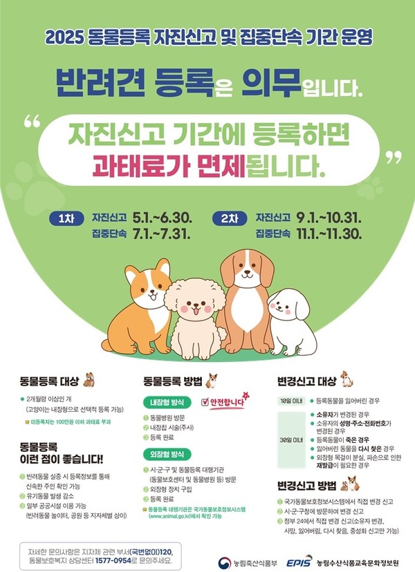 동물등록 포스터 (사진제공 = 광주광역시)