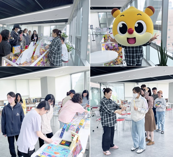 양재동 마코빌 본사에 마련된 바자회 현장 모습/사진=마코빌 
