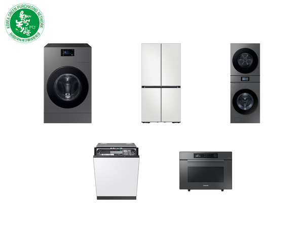 '2024 대한민국 올해의 녹색상품'을 수상한 삼성전자 생활가전 제품/사진=삼성전자