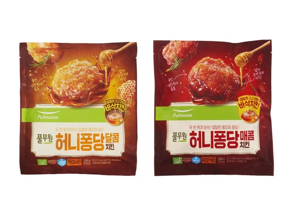 풀무원식품 '허니퐁당 치킨' 2종/사진=풀무원