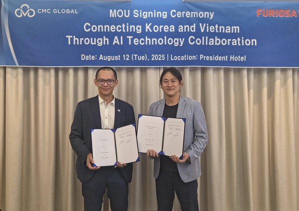 CMC Global 당 응옥 바오(Dang Ngoc Bao) 대표(좌), 퓨리오사AI 백준호 대표(우)/사진=퓨리오사AI