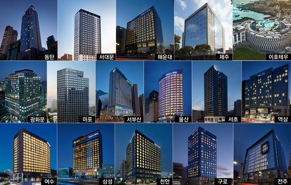 전 지점 모음/사진=신라스테이