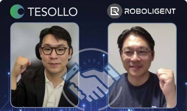 로볼리전트x테솔로 MOU 체결/사진=로볼리전트
