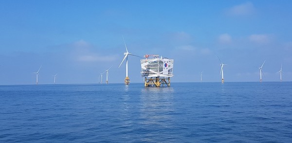 전북 서남권 해상풍력의 모습. /사진=한국전력공사