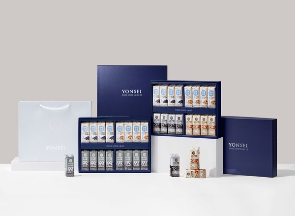 연세유업 프리미엄 두유 선물세트 2종/사진=연세유업